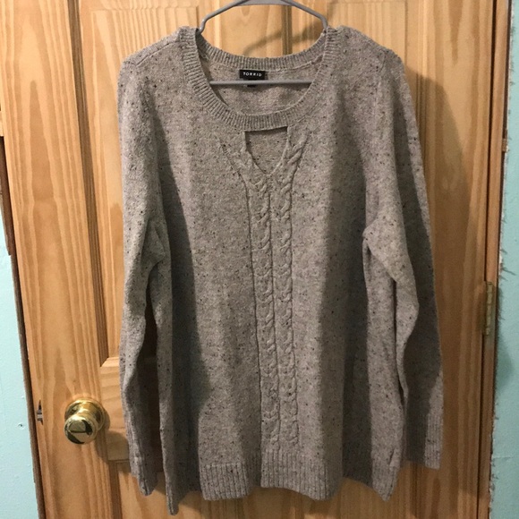 torrid Sweaters - Torrid Marled Tan Sweater torrid Sweaters - Torrid Marled Tan Sweater